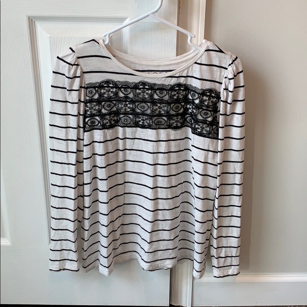 Lacey Striped Long Sleeve
